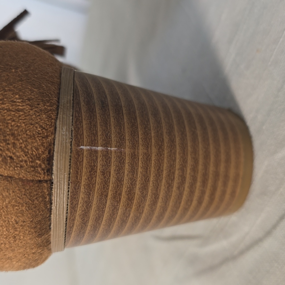 Brash Brown Fringe Ankle Boots Size 11 - Picture 10 of 12
